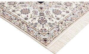 Tappeto Nain 6la Floreale Blu Scuro Avorio 256x309 Cm