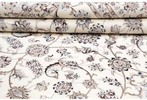 Tappeto Nain 6la Medaglione Floreale Avorio Blu 202x261 Cm