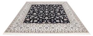 Tappeto Nain 6la Floreale Blu Scuro Avorio Quadrato 254x250 Cm