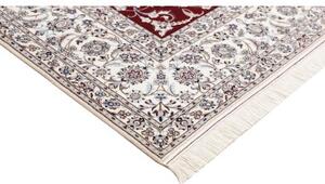 Tappeto Nain 6la Floreale Bordeaux Avorio 210x302 Cm