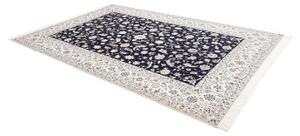 Tappeto Nain 6la Medaglione Floreale Blu Scuro Avorio 207x308 Cm