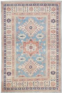 Tappeto Kazak Stilizzato Azzurro Terracotta 96x144 Cm