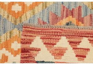 Tappeto Kilim Geometrico Rosso Beige 203x299 Cm