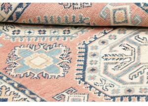 Tappeto Kazak Stilizzato Rosa Antico Celeste 98x143 Cm