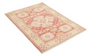 Tappeto Kazak Geometrico Rosa Antico Avorio 100x145 Cm