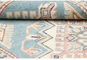 Tappeto Kazak Stilizzato Azzurro Avorio 100x156 Cm