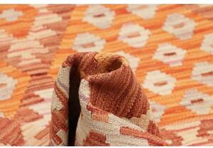 Tappeto Kilim Stilizzato Arancione Beige 149x195 Cm
