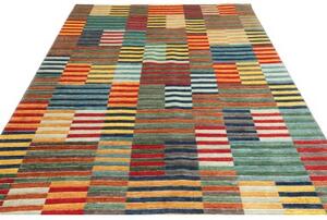 Tappeto Mosaic Geometrico Multicolore Blu 197x282 Cm