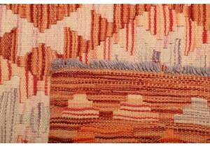 Tappeto Kilim Geometrico Arancione Avorio 97x156 Cm