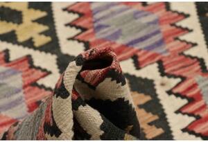 Tappeto Kilim Geometrico Multicolore Nero 224x299 Cm
