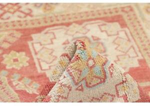 Tappeto Kazak Geometrico Rosa Antico Avorio 100x145 Cm