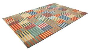 Tappeto Mosaic Geometrico Multicolore Blu 197x282 Cm