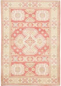 Tappeto Kazak Geometrico Rosa Antico Avorio 100x145 Cm