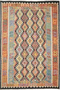 Tappeto Kilim Geometrico Rosso Blu 204x302 Cm