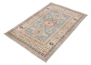 Tappeto Kazak Stilizzato Azzurro Terracotta 96x144 Cm