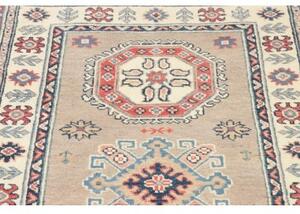 Tappeto Kazak Geometrico Beige Rosso Corsia 85x291 Cm