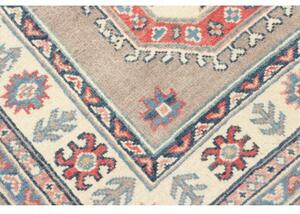 Tappeto Kazak Geometrico Beige Rosso Corsia 85x291 Cm