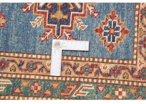 Tappeto Kazak Fine Geometrico Blu Rosso Mattone 246x303 Cm