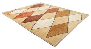 Tappeto Berbero Geometrico Giallo Senape Avorio 250x302 Cm