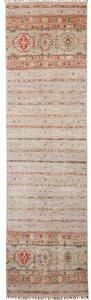 Tappeto Istintia Stilizzato Beige Rosso Mattone Corsia 80x292 Cm
