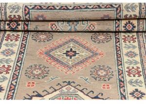 Tappeto Kazak Geometrico Beige Rosso Corsia 85x291 Cm
