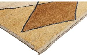 Tappeto Berbero Geometrico Giallo Senape Avorio 250x302 Cm