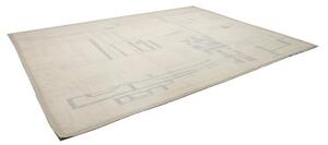 Tappeto Berbero Geometrico Avorio Grigio Chiaro 281x372 Cm