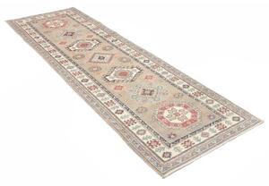 Tappeto Kazak Geometrico Beige Rosso Corsia 85x291 Cm