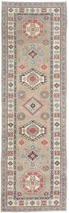 Tappeto Kazak Geometrico Beige Rosso Corsia 85x291 Cm