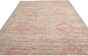 Tappeto Berbero Geometrico Beige Rosa 248x303 Cm