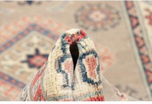 Tappeto Kazak Geometrico Beige Rosso Corsia 85x291 Cm