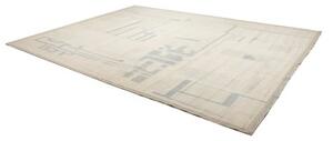 Tappeto Berbero Geometrico Avorio Grigio Chiaro 281x372 Cm