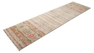 Tappeto Istintia Stilizzato Beige Rosso Mattone Corsia 80x292 Cm