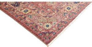 Tappeto Kazak Fine Stilizzato Rosso Mattone Beige 207x290 Cm