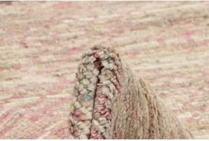 Tappeto Berbero Geometrico Beige Rosa 248x303 Cm