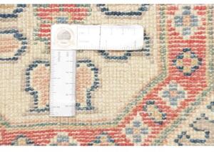 Tappeto Kazak Geometrico Beige Rosso Corsia 85x291 Cm
