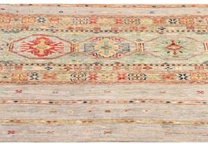 Tappeto Istintia Stilizzato Beige Rosso Mattone Corsia 80x292 Cm