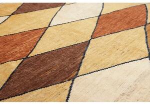 Tappeto Berbero Geometrico Giallo Senape Avorio 250x302 Cm