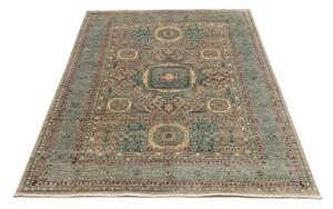 Tappeto Kairo Stilizzato Verde Petrolio Beige 127x183 Cm