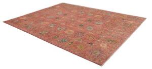 Tappeto Floralia Floreale Rosso Mattone Blu Petrolio 240x305 Cm