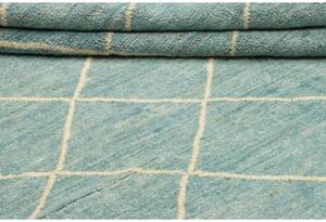 Tappeto Berbero Geometrico Verde Acqua Avorio 153x245 Cm