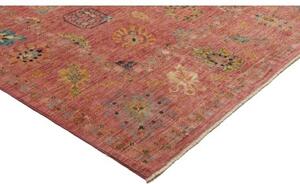 Tappeto Floralia Floreale Rosso Mattone Blu Petrolio 240x305 Cm