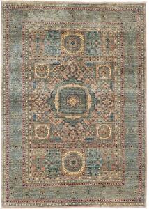 Tappeto Kairo Stilizzato Verde Petrolio Beige 127x183 Cm