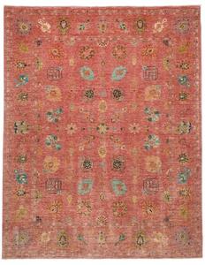Tappeto Floralia Floreale Rosso Mattone Blu Petrolio 240x305 Cm