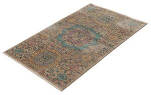 Tappeto Kairo Stilizzato Beige Blu Petrolio 81x125 Cm