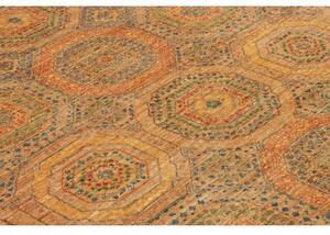 Tappeto Kairo Stilizzato Giallo Ocra Blu 126x189 Cm