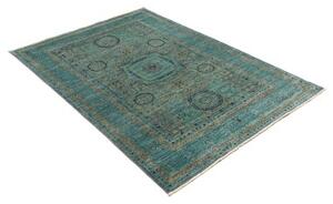 Tappeto Kairo Medaglione Verde Petrolio Blu 123x179 Cm
