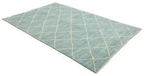 Tappeto Berbero Geometrico Verde Acqua Avorio 153x245 Cm