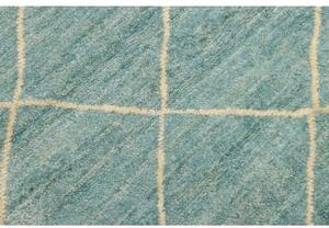 Tappeto Berbero Geometrico Verde Acqua Avorio 153x245 Cm