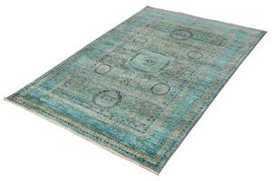 Tappeto Kairo Medaglione Verde Petrolio Blu 123x179 Cm